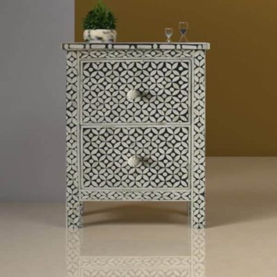 Cross Inlay Nightstand
