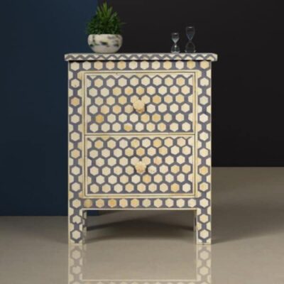 Hexagon Inlay Nightstand