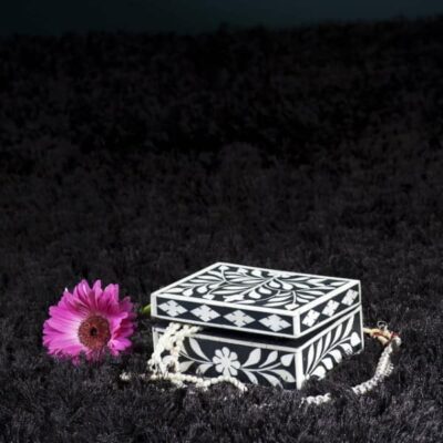 Blossom Inlaid Jewelry Box