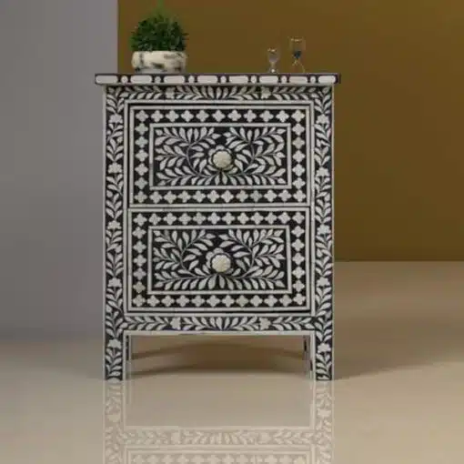 Bone Inlay Nightstand