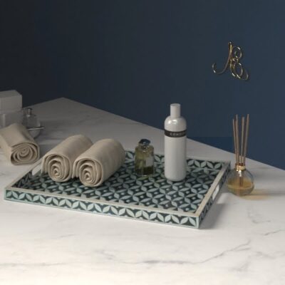 Geometric Inlaid Tray