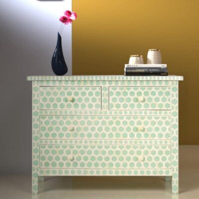 Hexagon Inlay Chest of Drawers