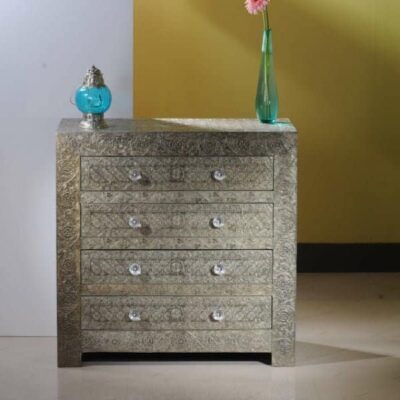 Metal Finish Drawer Chest