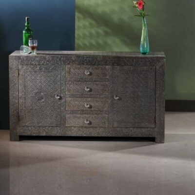 Metal Finish Sideboard
