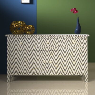 Chevron Inlay Sideboard