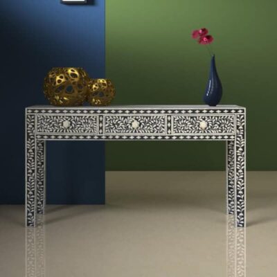 Bone Inlay Knock Down Table