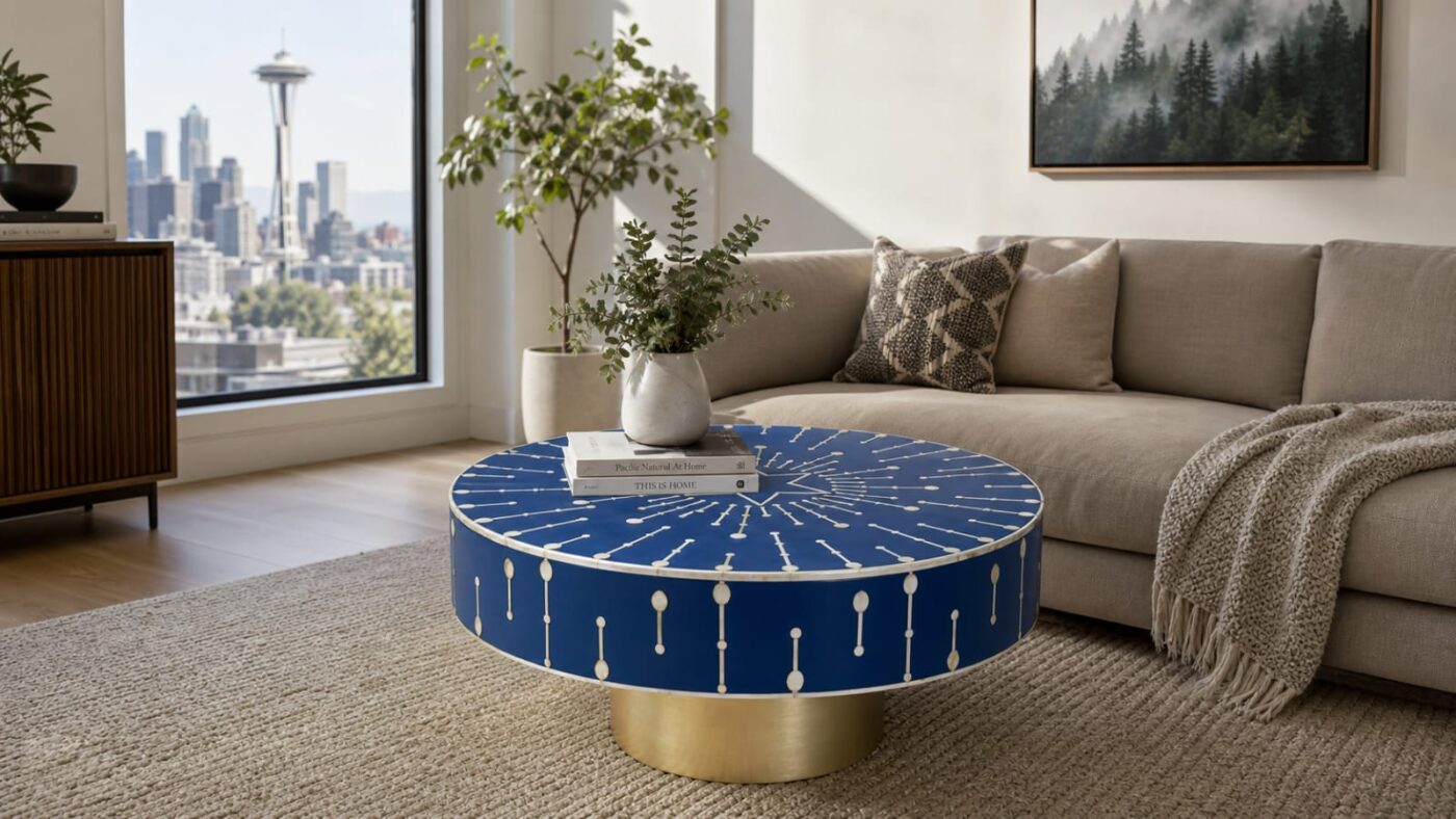 Bone Inlay Coffee Table - Wholsale Collection